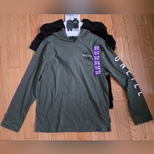 O'Neill Pullover Hoodie & T-shirt Bundle, XXL (18/20), Green & Black